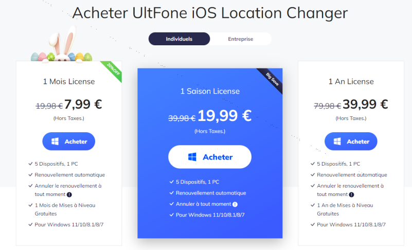 acheter ultfone ios location changer