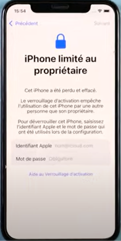 iphone 13 bloqué par le propriétaire