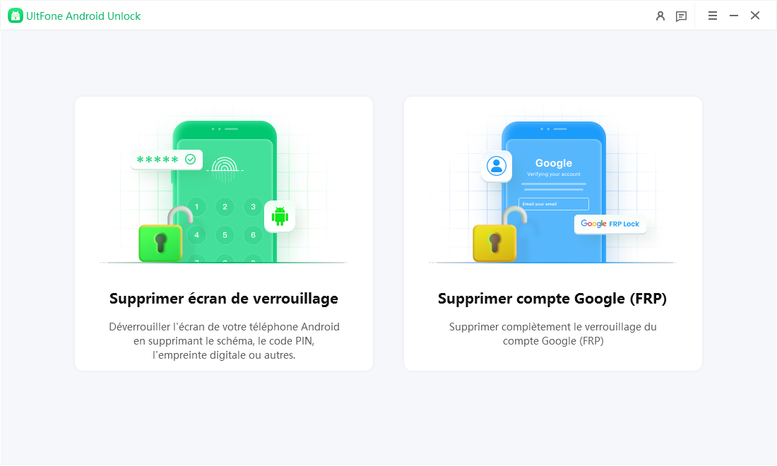 Supprimer écran de verrouillage
