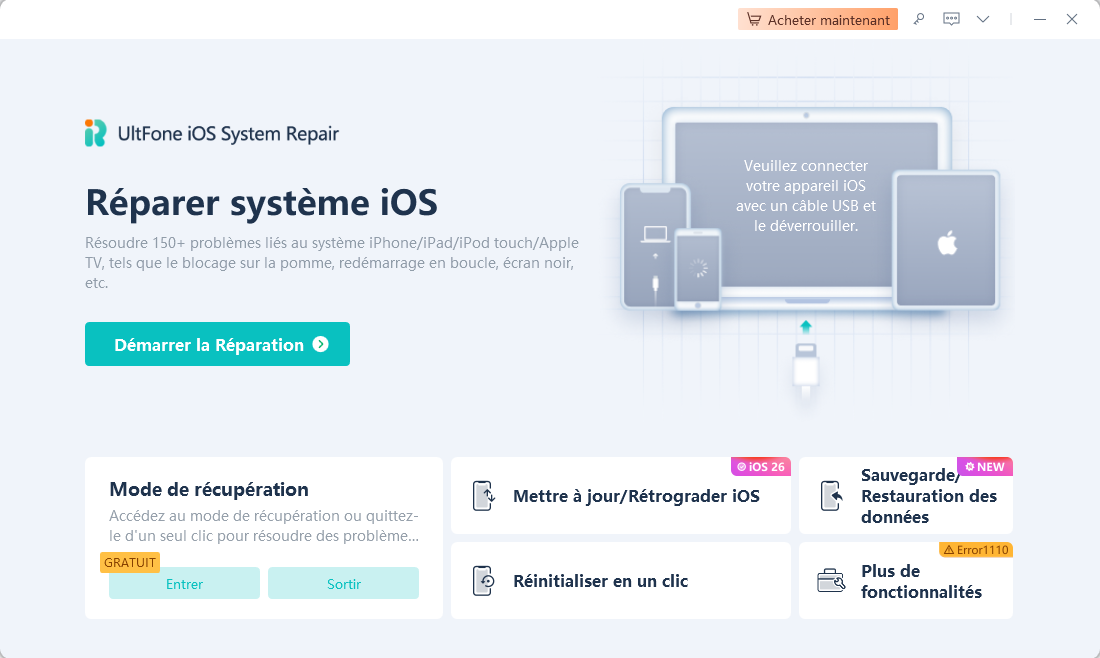 comment revenir à ios 18 depuis ios 26