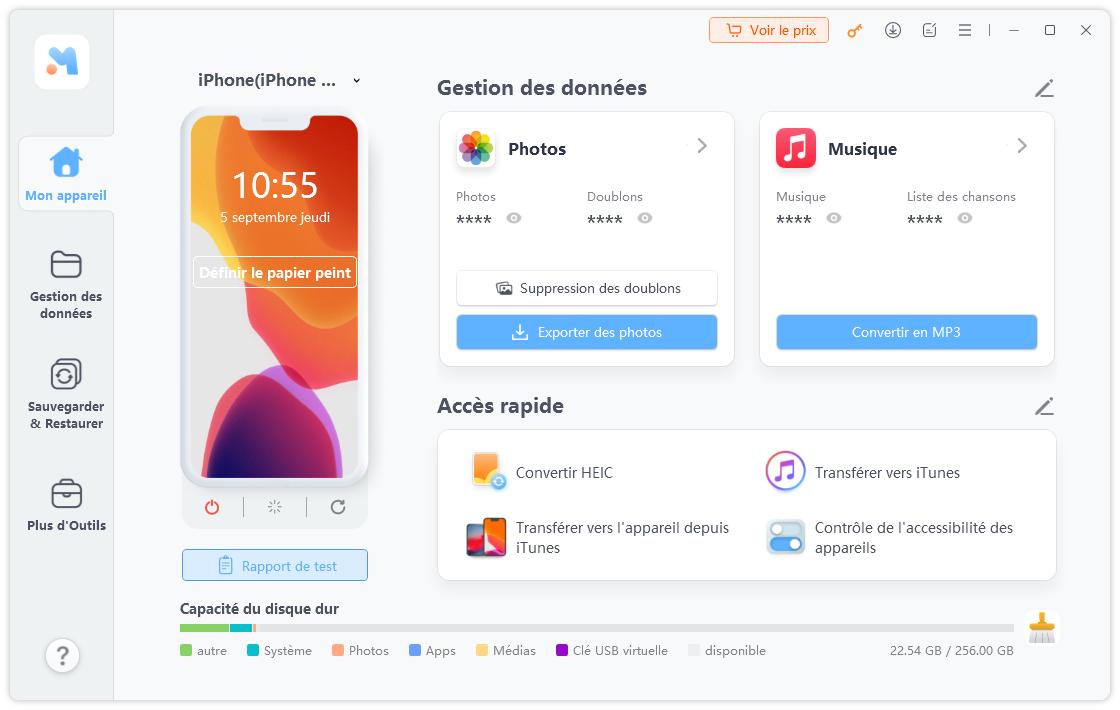comment reconnaitre un faux iphone - UltFone iOS Data Manager